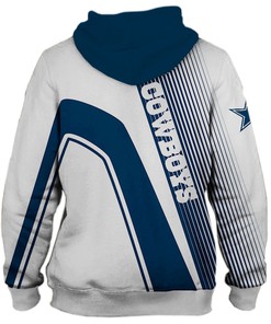Dallas Cowboys Skull 3D Hoodie - Pullover Zip Hoodie For Fans With All Over Print Zip Up Hoodies Men