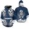 Dallas Cowboys Ultra Death 3D Hoodie - Halloween Gifts For Men With Custom All Over Print Hoodie 