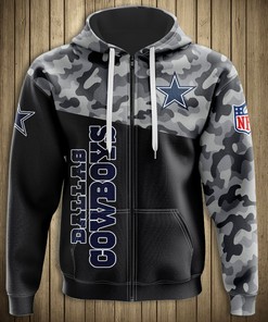 Dallas Cowboys Venom 3D Hoodie - Gifts For Fans With All Over Print Zip Up Hoodies Men