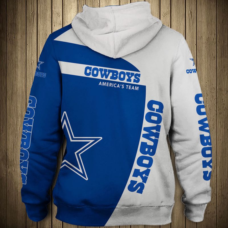 Dallas Cowboys Zip Hoodie 3D - Gifts For Fans With 3D Hoodies For Men Graphic