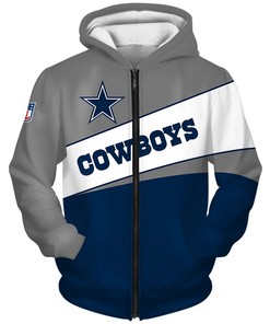 Dallas Cowboys Zip Hoodie Gift 3D - Pullover Hoodie For Fans With All Over Print Hoodie Printful