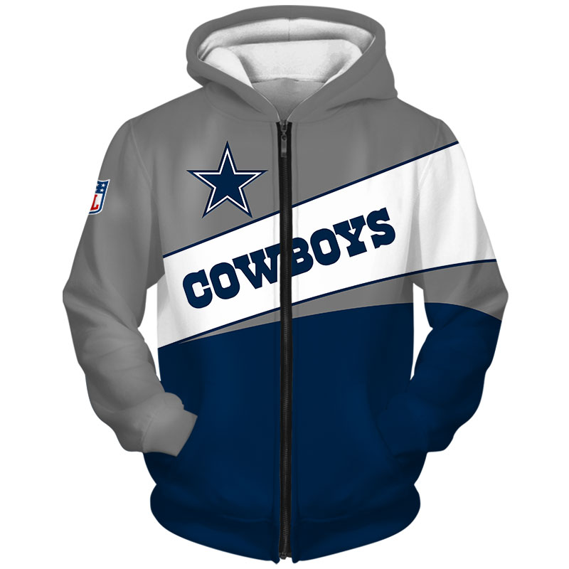 Dallas Cowboys Zip Hoodie Gift 3D - Pullover Hoodie For Fans With All Over Print Hoodie Printful
