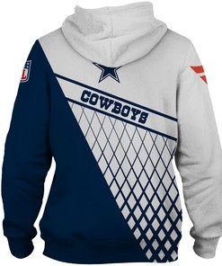 Dallas Cowboys Zip Up Hoodie No 1 3D - Gifts For Fans With 3D Printed Hoodies 