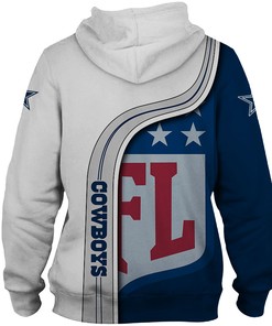 Dallas Cowboys Zipper Hoodie 3D Football - Men'S Gift With 3D Graphic Hoodies