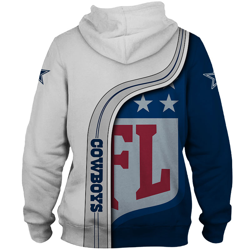 Dallas Cowboys Zipper Hoodie 3D Football - Men'S Gift With 3D Graphic Hoodies