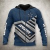 Dallas Cowboys Zipper Hoodie 3D Print - Gifts For Fans With All Over Print Zip Up Hoodie Men 