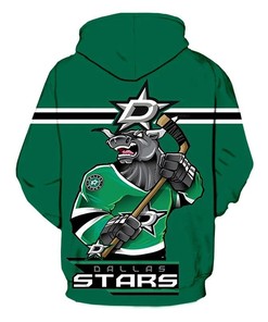 Dallas Stars Hoodie 3D Mascot Printed Hoodie For Fans
