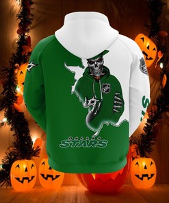 Dallas Stars Skull Hoodie 3D All Over Print Hoodie For Fans