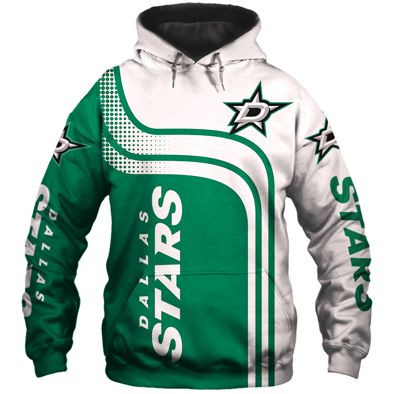 Dallas Stars Zipper Hoodie Custom 3D All Over Print Hoodie Gift