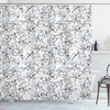 Damask Antique Curls Print Floral Shower Curtain, Add An Antique Touch To Your Bathroom 