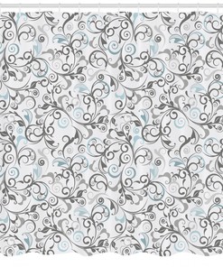 Damask Antique Curls Print Floral Shower Curtain, Add An Antique Touch To Your Bathroom