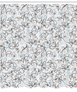 Damask Antique Curls Print Floral Shower Curtain, Add An Antique Touch To Your Bathroom