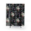 Dark Side-Themed Black Floral Star Wars Shower Curtain For Your Space Bathroom Decor