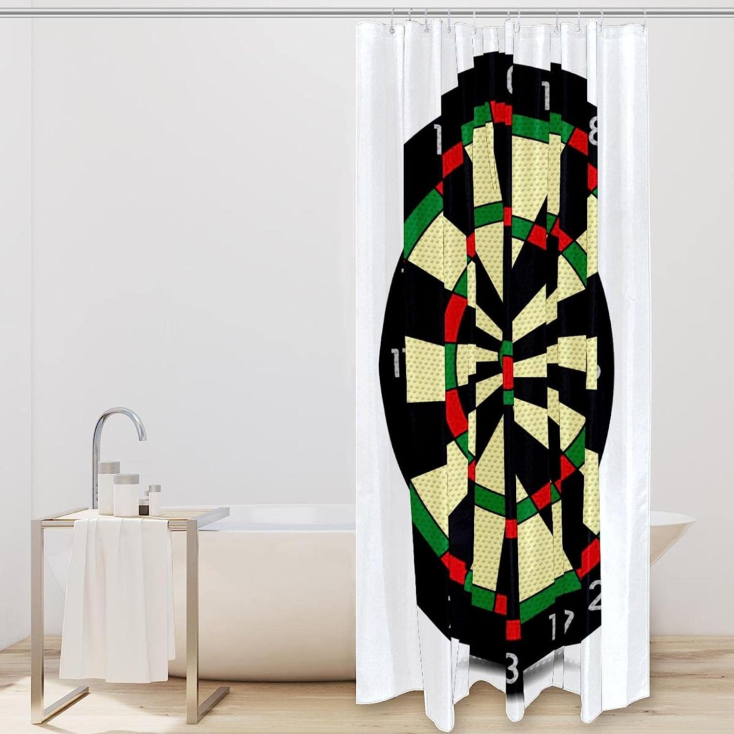 Darts Game Theme Shower Curtain For Home Decor - Image 2