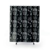 Day Of The Dead Shower Curtain Featuring Gothic Skull Design