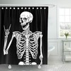 Day of the Dead Skull Print Shower Curtain for a Festive and Colorful Bathroom