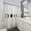 Dazzling Moon Shower Curtain for Contemporary Bathroom Decor 