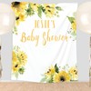 Dazzling Sunflower Greenery Gold Photography Backdrop to Create A Gorgeous Photo Booth for Your Special Occasion