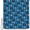 Dead Pirate Skull And Crossbones Bandit Warning Icon Piracy Shower Curtain For Pirate Lovers