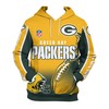 Death Smoke Graphic All Over Print 3D Zip Hoodie For Fans Of Green Bay Packers