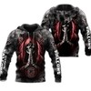 Death Smoke Graphic Atlanta Falcons 3D Zip Hoodie For Fans