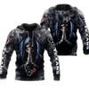 Death Smoke Graphic Houston Texans Hoodie 3D All Over Print, Halloween Gift For Fans
