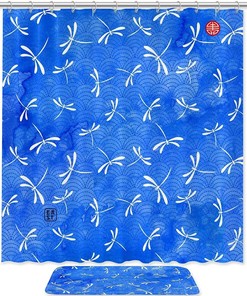 Decorate Your Bathroom with Watercolor Dragonflies Shower Curtain, Perfect for Nature Lovers