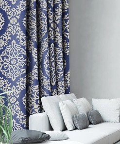 Decorate Your Windows With This Floral Ornament Geometric Fabric Curtain Panel 