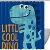 Decorative Dinosaur Shower Curtain For A Fun Bathroom