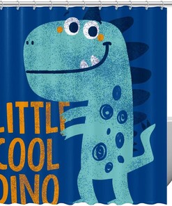 Decorative Dinosaur Shower Curtain For A Fun Bathroom