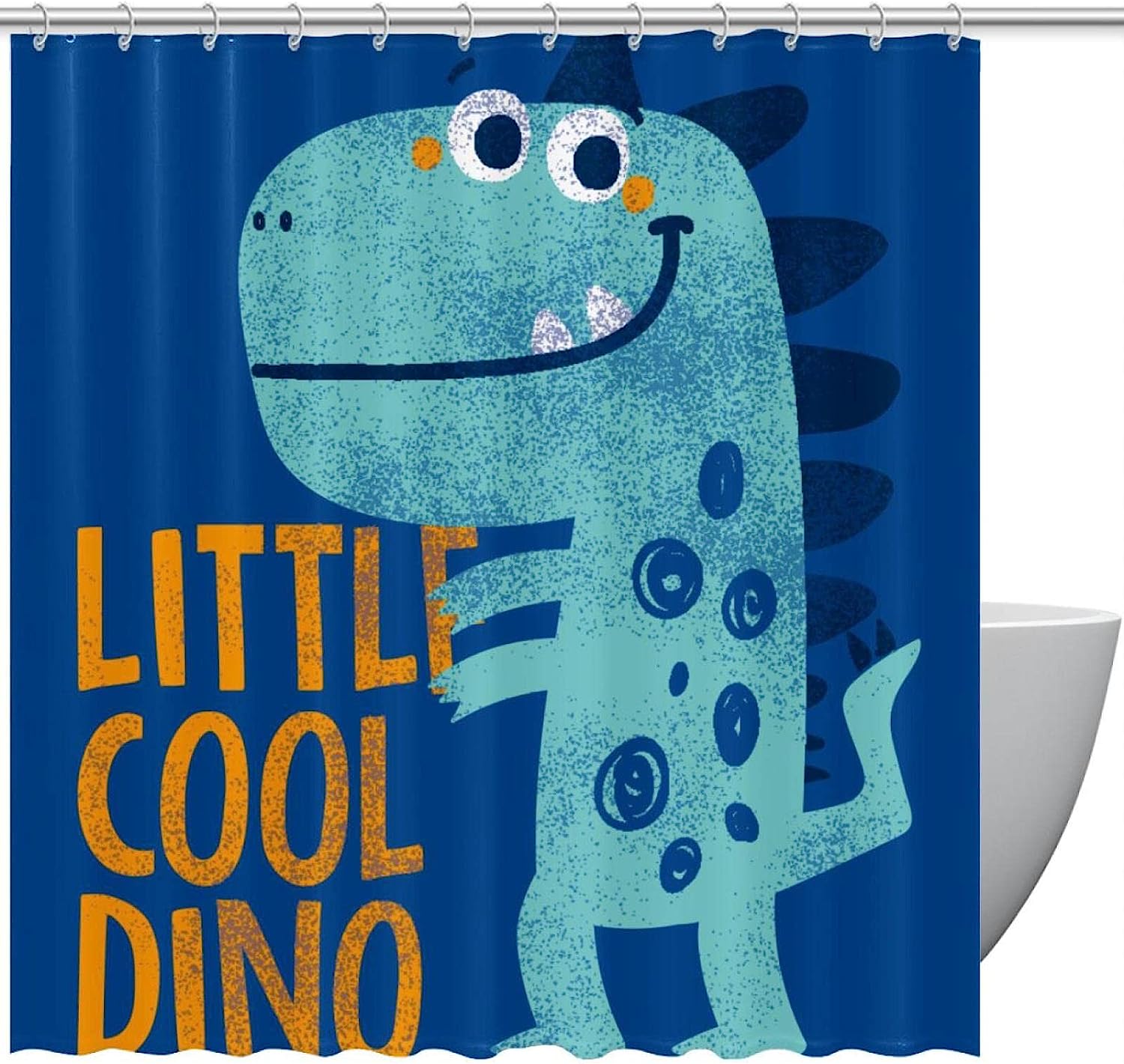 Decorative Dinosaur Shower Curtain For A Fun Bathroom