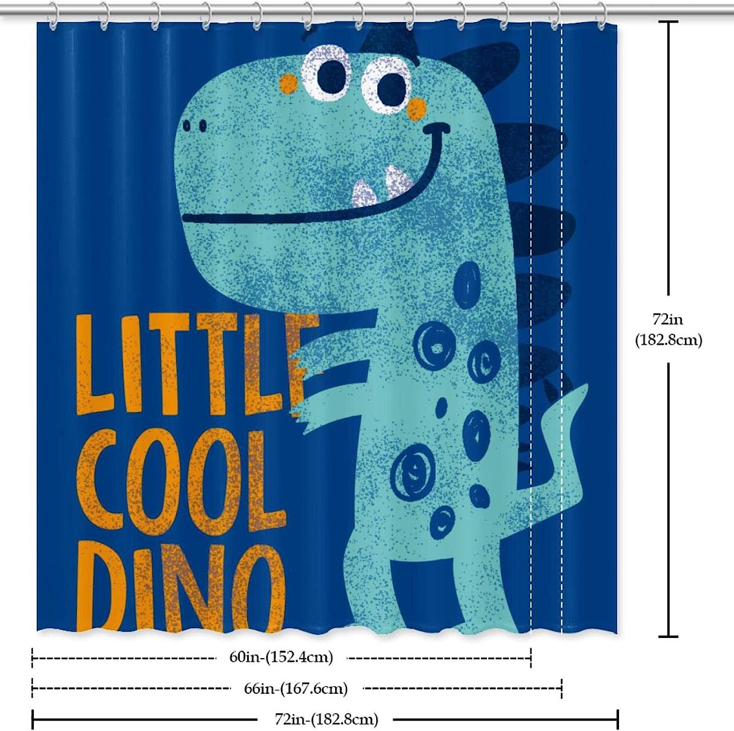 Decorative Dinosaur Shower Curtain For A Fun Bathroom - Image 3