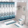 Decorative Fabric Shower Curtain for Modern Bathrooms
