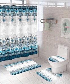 Decorative Fabric Shower Curtain for Modern Bathrooms