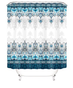 Decorative Fabric Shower Curtain for Modern Bathrooms