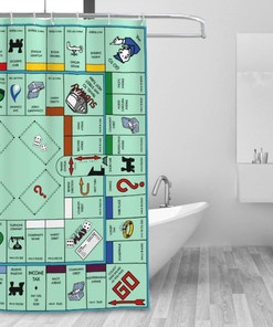 Decorative Gaming Shower Curtain Kids Boys Gaming Bath Curtain Modern Gamer Home Decor Unique Curtain Set