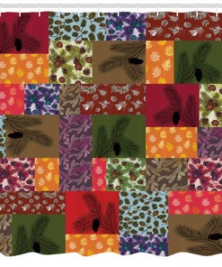 Decorative Geometric Pattern Shower Curtain Perfect For Modern Bathrooms