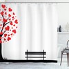 Decorative Heart Shower Curtain To Liven Up Your Bathroom