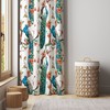 Decorative Peacock Window Curtain Panels, Opaque Blackout Curtains