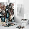 Decorative Shower Curtains With Unique Butterfly Designs - Ideal For Modern Bathroom Decor