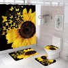 Decorative Sunflower Shower Curtain for a Stylish and Fashionable Bathroom 