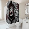 Decorative Viking War Bear Bathroom Shower Curtain- Waterproof and Machine Washable Tubs White Curtain