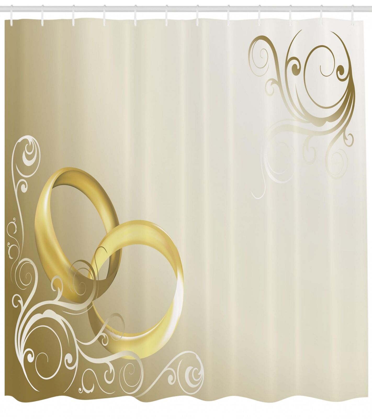 Decors for Wedding Pattern Shower Curtain Fabric - Chic Bathroom Accessory