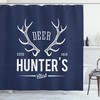 Deer Hunter Print Hunting Shower Curtain for Bathroom Decor