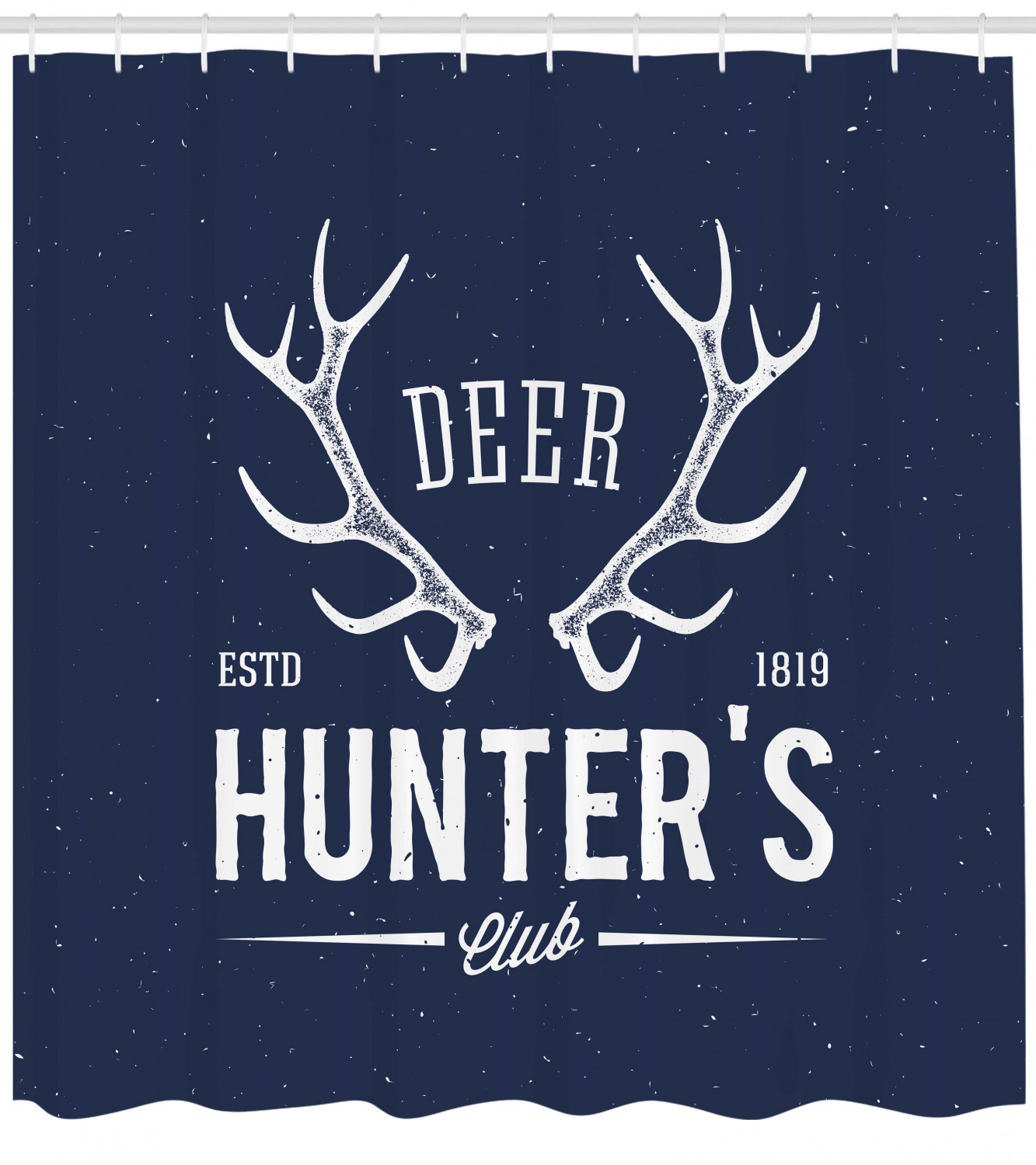 Deer Hunter Print Hunting Shower Curtain for Bathroom Decor