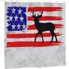 Deer Hunting Camouflage American Flag Shower Curtain With Waterproof Fabric Bathroom Decorations