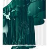 Deer In The Forest Print Shower Curtain With Waterproof Fabric, Perfect For A Wildlife Themed Bathroom