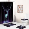 Deer Moon Print Shower Curtain For Your Nature Inspired Bathroom Decor
