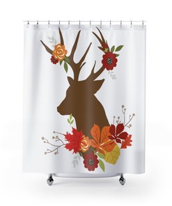 Deer Shower Curtain - Add Some Grace To Your Bathroom Decorr
