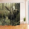 Deer Shower Curtain For Rustic Bathroom Decor